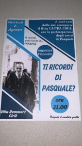 Iniziative a 20 anni dalla morte di Pasquale Cavaliere