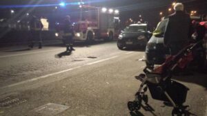 San Maurizio: travolta da un’auto, riesce a salvare il figlio di 2 anni