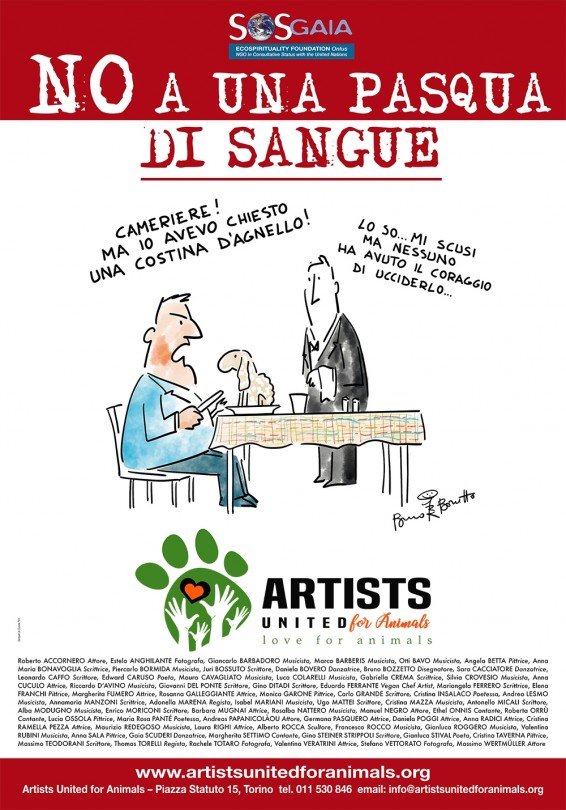 Il primo party di Artists United for Animals: «Insieme contro lo specismo»