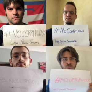 La campagna social dei giovani leghisti: «#nocoprifuoco, mettiamoci la faccia!»