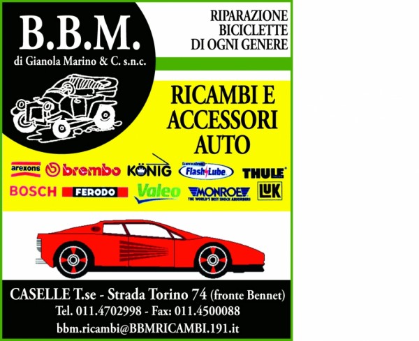 Dal 1989 da B.B.M trovi ricambi e accessori per la tua auto