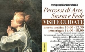 Percorsi d’Arte, Storia e Fede:  accesso a 29 luoghi di culto di solito raramente visitabili