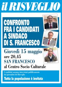 Il confronto a San Francesco dei candidati alla carica di primo cittadino