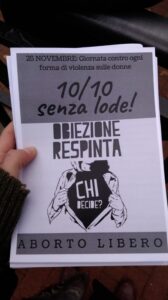 Asl, Centro Aiuto alla Vita e il consigliere di Fratelli d’Italia rispondono agli organizzatori del flasmob anti “antiabortista”