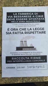 Arme, ora c’è pure una petizione «per far sloggiare l’azienda dal quartiere residenziale»