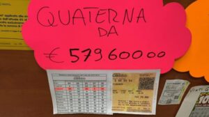 Cafasse, gioca 70 euro al Lotto e ne vince quasi 600mila