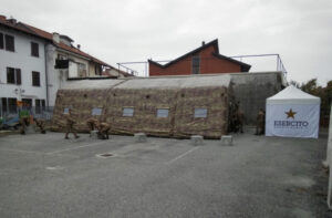 Covid, una tensostruttura esterna per il potenziamento dell’ospedale di Ciriè