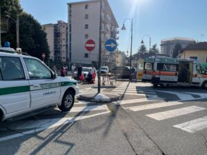 Ciclista investito a San Maurizio