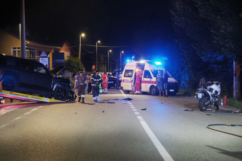 Scontro tra auto e moto a Nole: un morto e un ferito grave - Il Risveglio