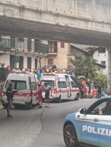 Ciclista amatoriale investito a Germagnano da un furgone durante il rientro della carovana