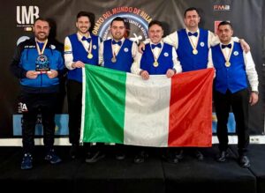 Il volpianese Andrea Ragonesi di nuovo campione del mondo nella specialità Stecca 5 Birilli