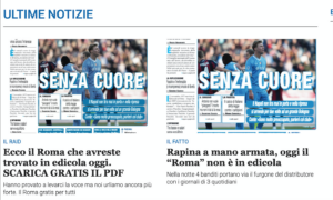 Il misterioso assalto al furgone dei giornali in Campania