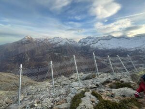 Nuove reti fermaneve a difesa dell’abitato di Balme e della strada provinciale