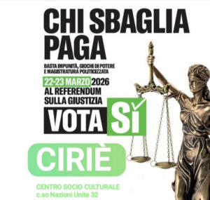 Referendum di marzo: a Cirié una serata per analizzare le ragioni del “Sì”