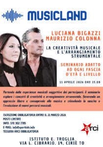 Maurizio Colonna e Luciana Bigazzi con un seminario imperdibile sulla creatività musicale