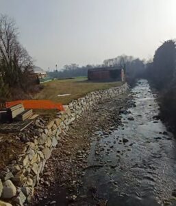 Rocca, iniziati i lavori per realizzare la passerella sul torrente Malone