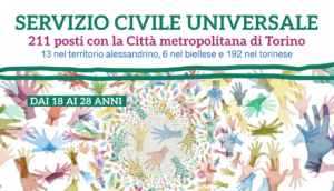 Servizio Civile Universale 2026: 211 opportunità tra Torinese, Biellese e Alessandrino