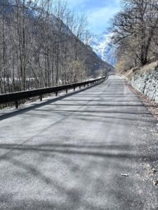 A Groscavallo allargato un tratto della Provinciale 33 della Val Grande