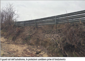 Lombardore, autodromo ancora chiuso: lo stop per motivi di sicurezza, nel Fisca ritrovati pezzi di copertone