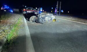 Incidente stradale a Druento: perde la vita un motociclista di 52 anni