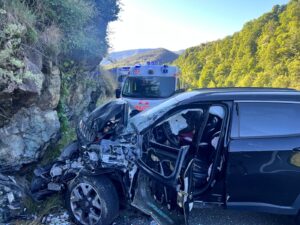 Incidente a Traves in frazione Bio’: donna soccorsa in codice giallo