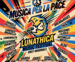 Lunathica Music Festival a Cirié: 8 ore di concerto a Palazzo D’Oria tra canzoni inedite e live painting